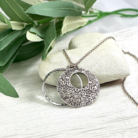 Sterling Silver Magnifying Glass Necklace, 925 Silver Monocle Necklace, Made in the USA