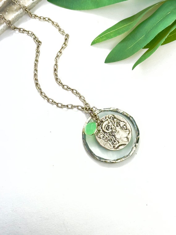 Decorative Monocle Necklace Magnifier Present Hanging Coin