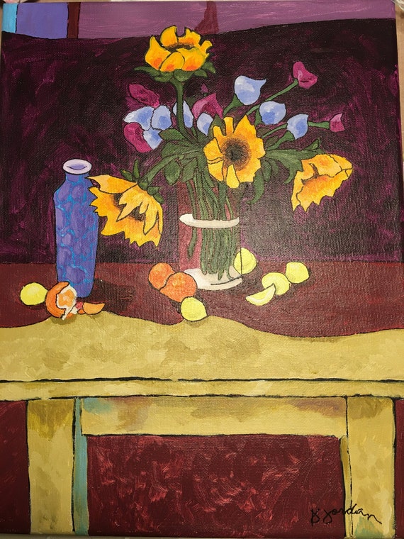 Original Painting, Original Still Life Painting, Wall Art, Hand Painted in US, Any Size