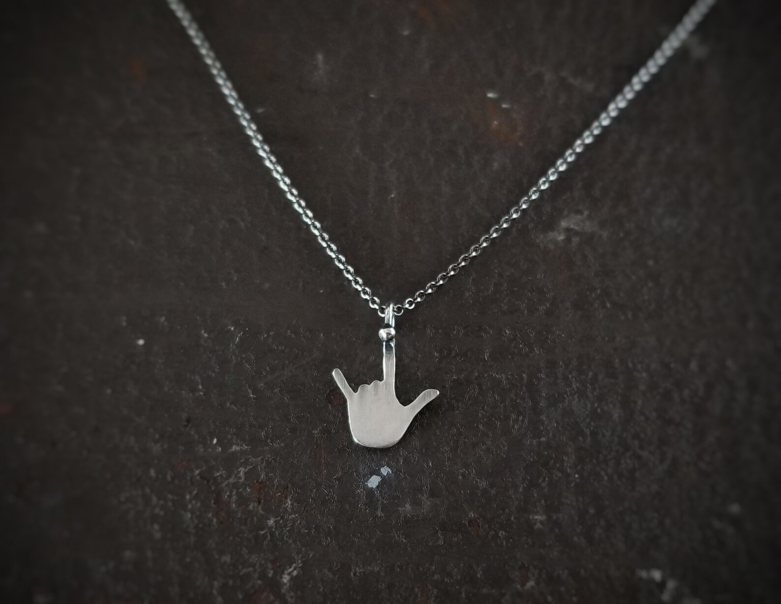 Sweet Tiny Love Sign, Sign Language, ASL Handmade Sterling Silver 3 - Etsy