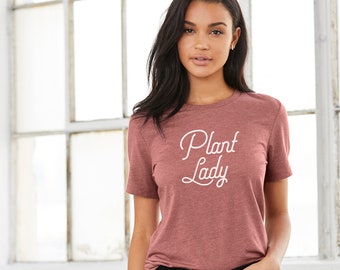 Plant Lady Shirt // Plant Lady Gift Gardening Gift Greenhouse Gifts Farmhouse T-shirt Graphic Tee Plant Shirt Fixer Upper Style Plant Gifts