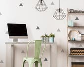 Triangle Wall Decals // Office Decor / Farmhouse Decor / Bedroom Wall Decals Triangle Decals Office Wall Stickers Nursery Decor Tribe Decor