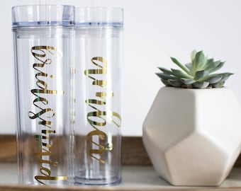 Personalized Tumbler - Personalized Gift - Bridal Party Gift Bridesmaid Cups Customized Tumblers Team Bride Tribe Custom Tumbler