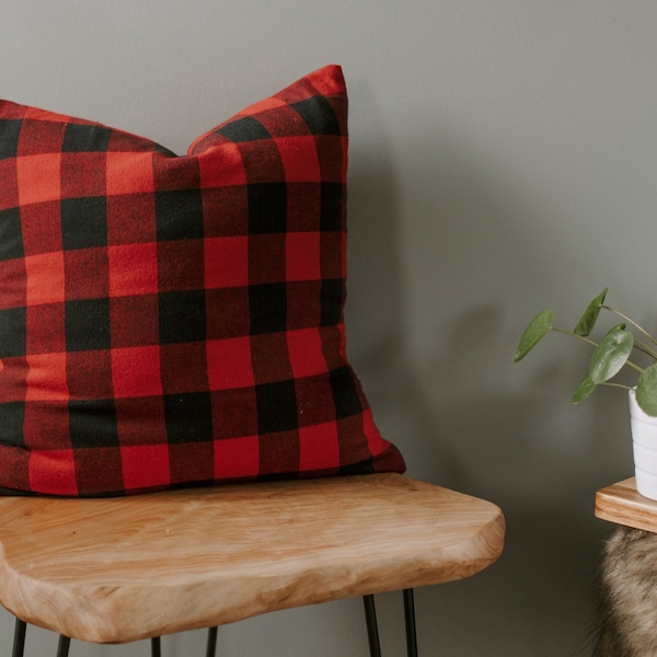 Flannel Pillow Etsy