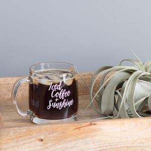 Frühlingsbecher - Glaskaffeetasse Niedliche Kaffeetasse Gefrorene Kaffeetasse Geschenk Frauen Lustige Kaffeetasse Muttertagsgeschenk Geschenk für ihre Kaffeetasse