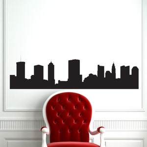 Columbus Ohio Skyline Wall Decal Chic Home Decor Bedroom Wall Decals Ohio State Cbus Columbus Decor Ohio Girl Ohio Decor
