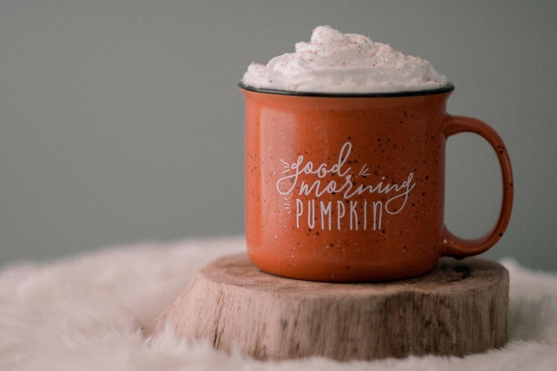 Pumpkin Mug Fall Decor / Campfire Mug / Rustic Decor / Good Morning Pumpkin / Fall Coffee Mug / Pumpkin Spice Latte / Gift for Friend image 6