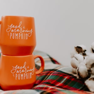 Good Morning Pumpkin Pumpkin Mug / Fall Mug / Pumpkin Mug Decor / Fall Coffee Mug / Pumpkin Spice Latte / Gift for Friend image 5