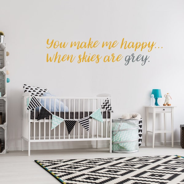 Grey Wall Decal Etsy