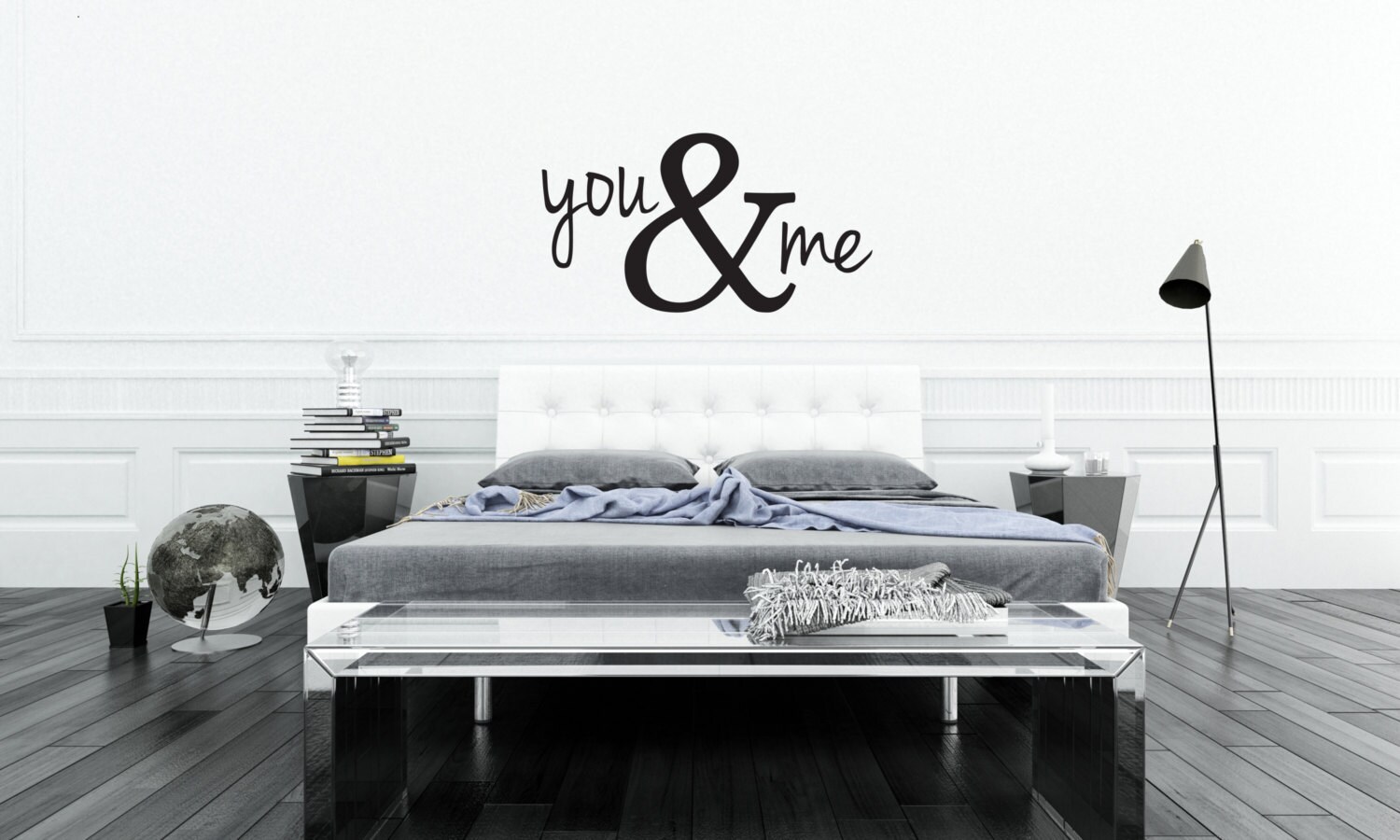 You & Me Bedroom Wall Decal // Living Room Wall Decal / Chic Etsy