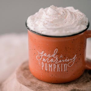 Pumpkin Mug Fall Decor / Campfire Mug / Rustic Decor / Good Morning Pumpkin / Fall Coffee Mug / Pumpkin Spice Latte / Gift for Friend image 7