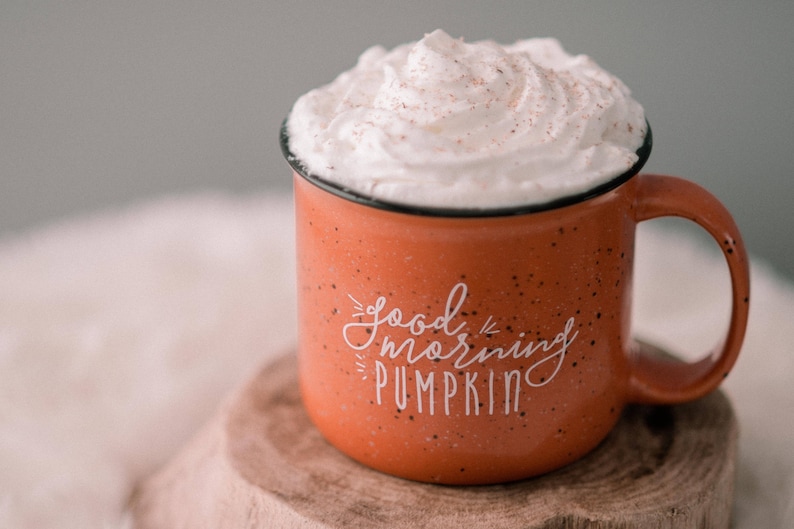 Pumpkin Mug Fall Decor / Campfire Mug / Rustic Decor / Good Morning Pumpkin / Fall Coffee Mug / Pumpkin Spice Latte / Gift for Friend image 7