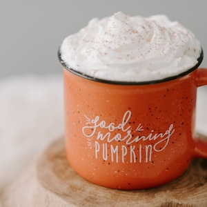 Fall Mug Pumpkin Coffee Mug / Good Morning Pumpkin / Fall Coffee Mug / Pumpkin Spice Latte / Farmhouse Mug / Fall Decor Fall Mug image 2