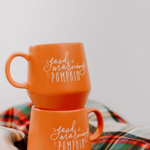 Good Morning Pumpkin Pumpkin Mug / Fall Mug / Pumpkin Mug Decor / Fall Coffee Mug / Pumpkin Spice Latte / Gift for Friend image 3