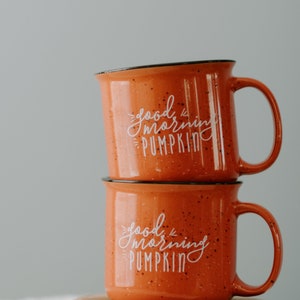 Fall Mug Pumpkin Coffee Mug / Good Morning Pumpkin / Fall Coffee Mug / Pumpkin Spice Latte / Farmhouse Mug / Fall Decor Fall Mug image 3