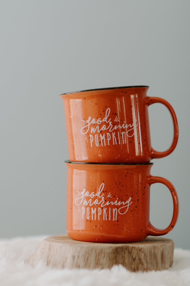 Fall Mug Pumpkin Coffee Mug / Good Morning Pumpkin / Fall Coffee Mug / Pumpkin Spice Latte / Farmhouse Mug / Fall Decor Fall Mug image 3