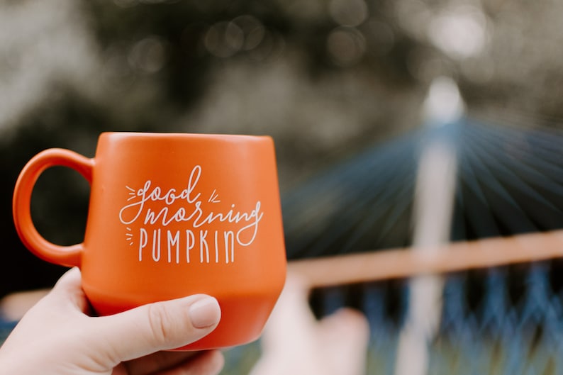 Good Morning Pumpkin Pumpkin Mug / Fall Mug / Pumpkin Mug Decor / Fall Coffee Mug / Pumpkin Spice Latte / Gift for Friend image 1