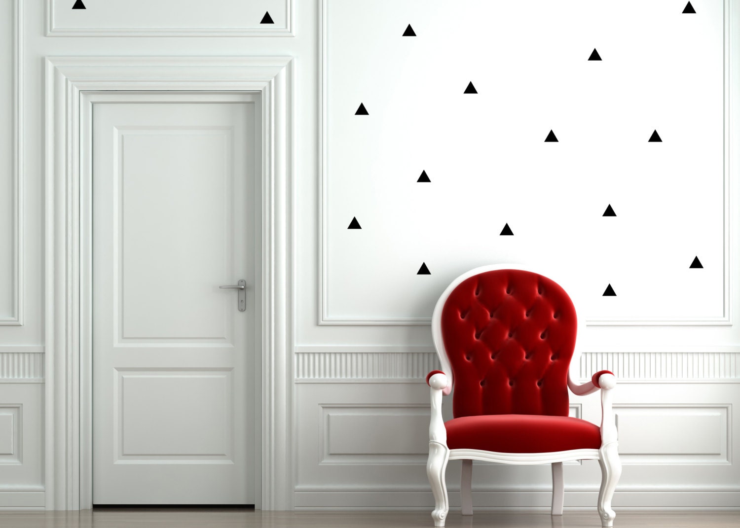 Triangle Wall Decals // Office Decor / Farmhouse Decor / Etsy