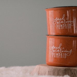Pumpkin Mug Fall Decor / Campfire Mug / Rustic Decor / Good Morning Pumpkin / Fall Coffee Mug / Pumpkin Spice Latte / Gift for Friend image 5