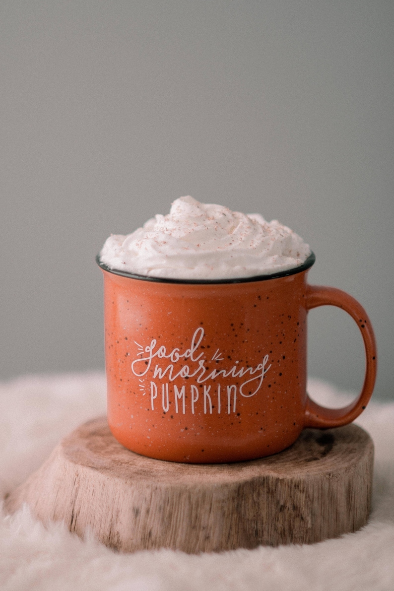 Pumpkin Mug Fall Decor / Campfire Mug / Rustic Decor / Good Morning Pumpkin / Fall Coffee Mug / Pumpkin Spice Latte / Gift for Friend image 8