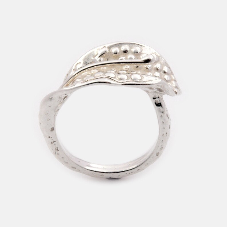 Handmade Silver silver leaf ring unique calla lily bridesmaid gift Calla Lily Ring Sterling Silver Calla Lily Silver Calla Lily Ring