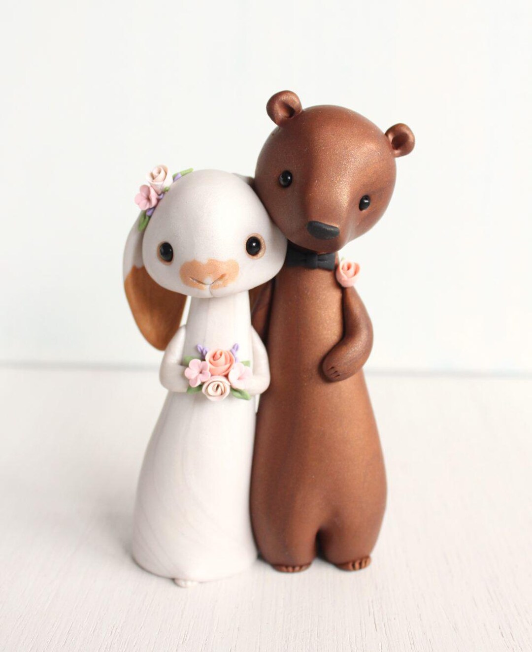 Wedding Toppers Rabbit Bear and Rabbit Wedding Cake Topper - Woodland Wedding Keepsake - Etsy