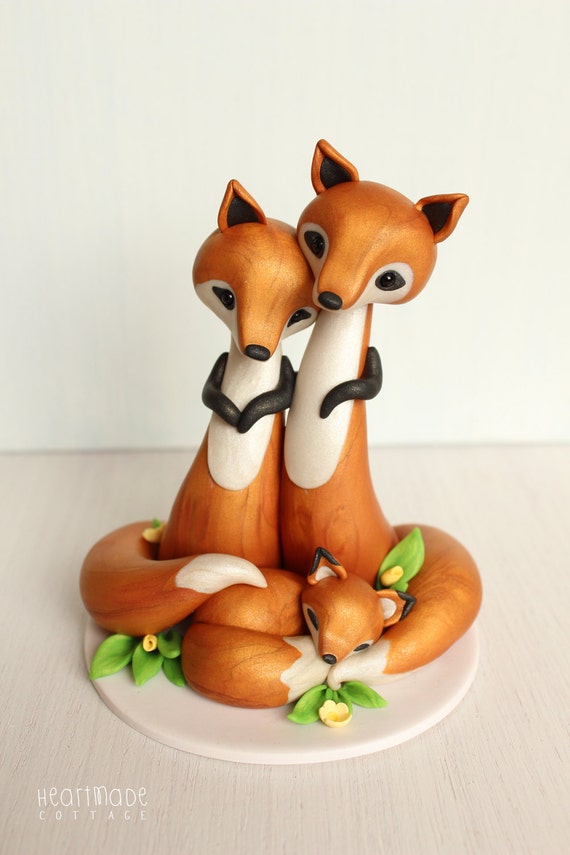 Figurine Famille Renard Bebe Douche De Gateau Nouveau Etsy Figurine Famille Renard Bebe Douche De Gateau Nouveau Etsy