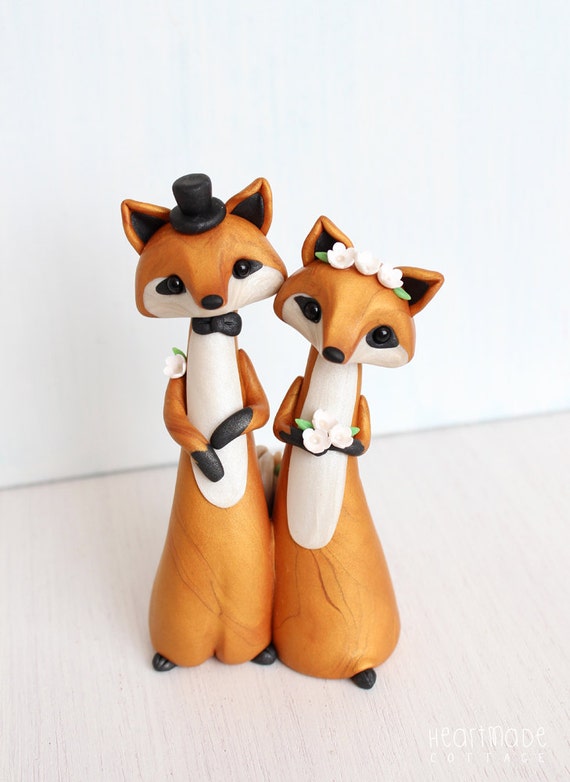 Gateaux De Mariage Gateau Foret Renard Et Souvenir De Fait Etsy