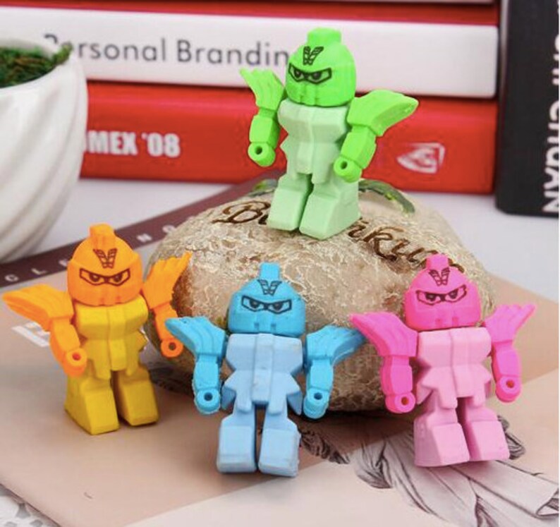 Optimus Prime Action Figure Robot Erasers Etsy