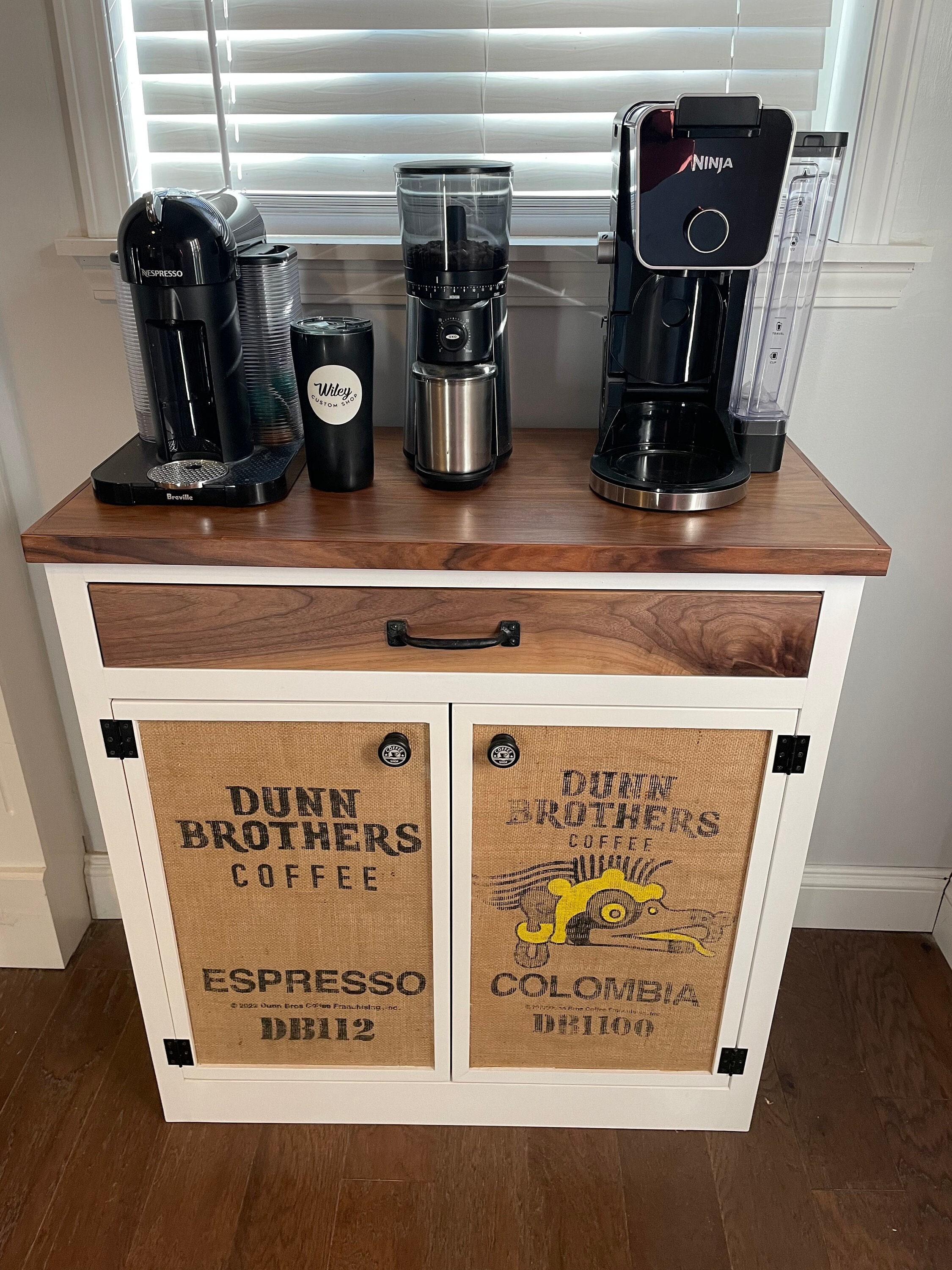Coffee Bar Coffee Cabinet Etsy