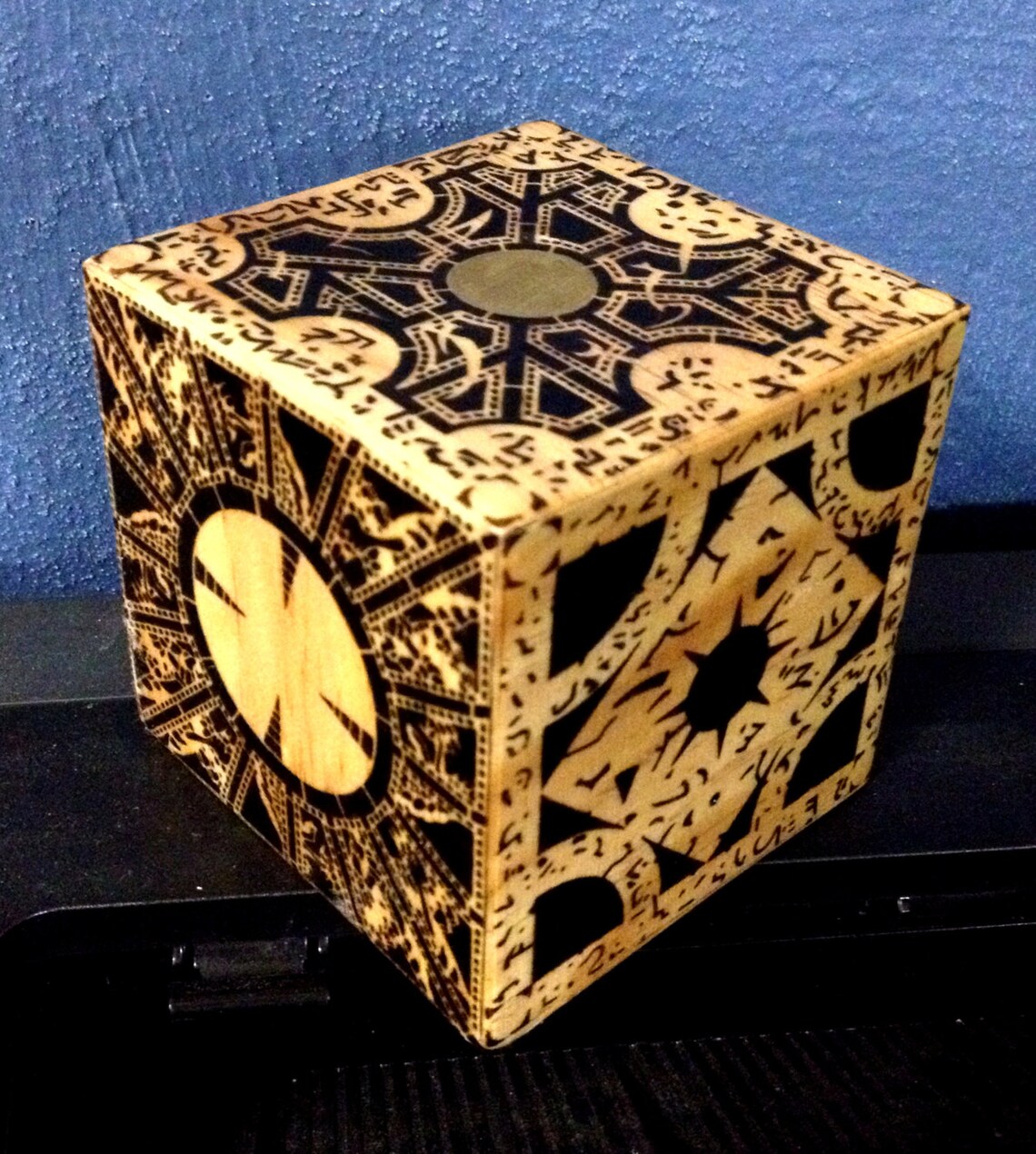 Hellraiser Puzzle Box Wood Burn Etsy
