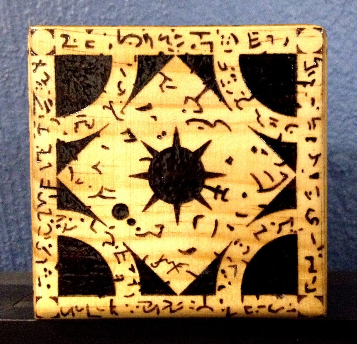 Hellraiser Puzzle Box Wood Burn Etsy
