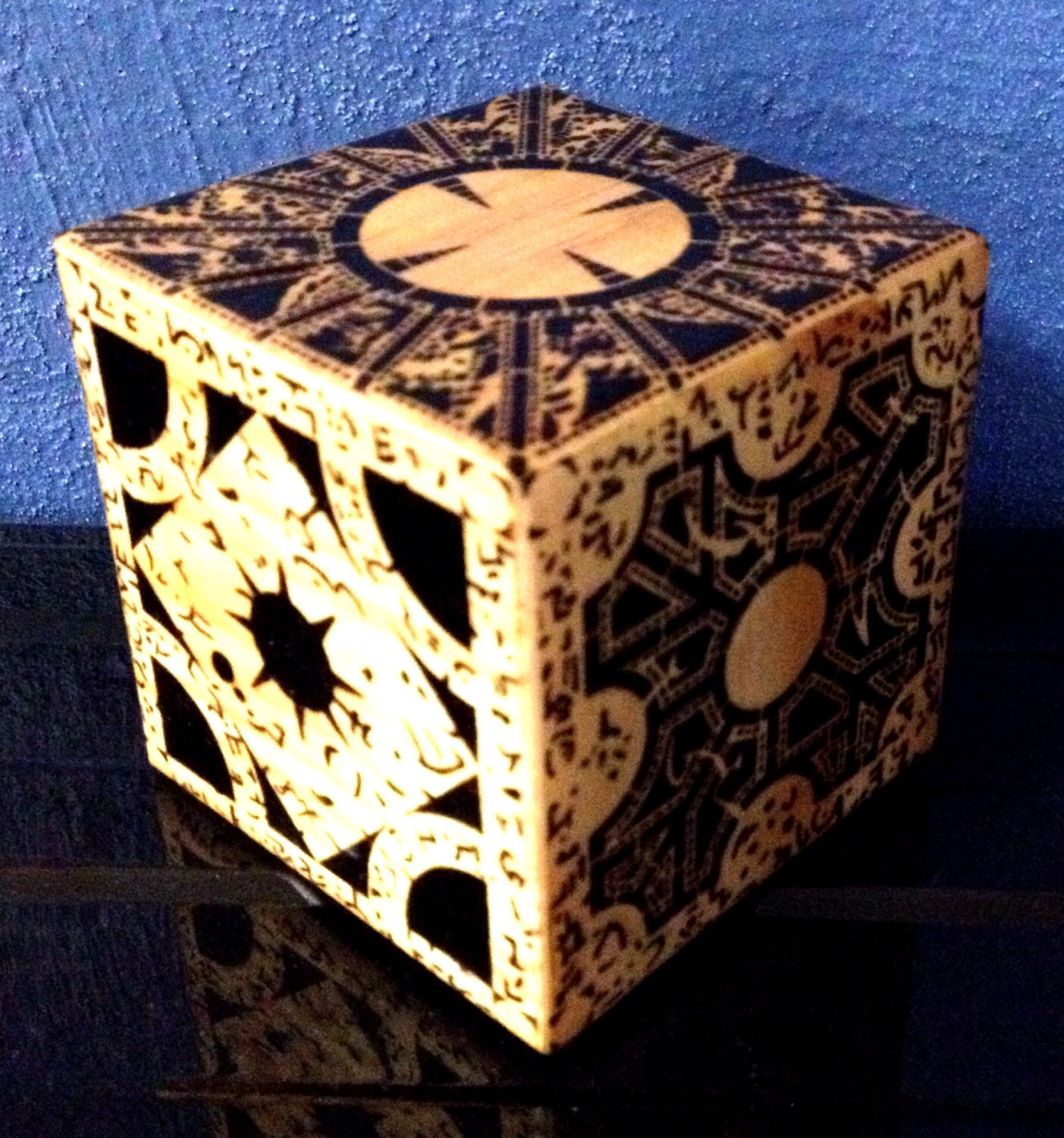 Hellraiser Puzzle Box Wood Burn Etsy