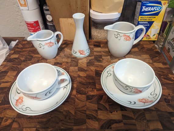 Platos de postre pan de porcelana alemana Schonwald Patrón