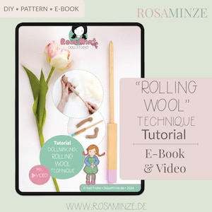 Dollmaking: Rolling Wool Stuffing Technique – PDF E-Book + Video Tutorial