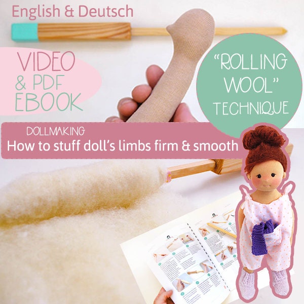 Dollmaking: Roll Stopf Technik & E-Book mit Video