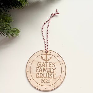 Wooden Ornaments, cruise ship, disney cruise gifts, Christmas ornament, The anchor, Fish extender gift