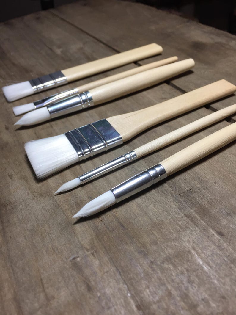 Paint Brushes Laser Engraved Artist Children Etsy