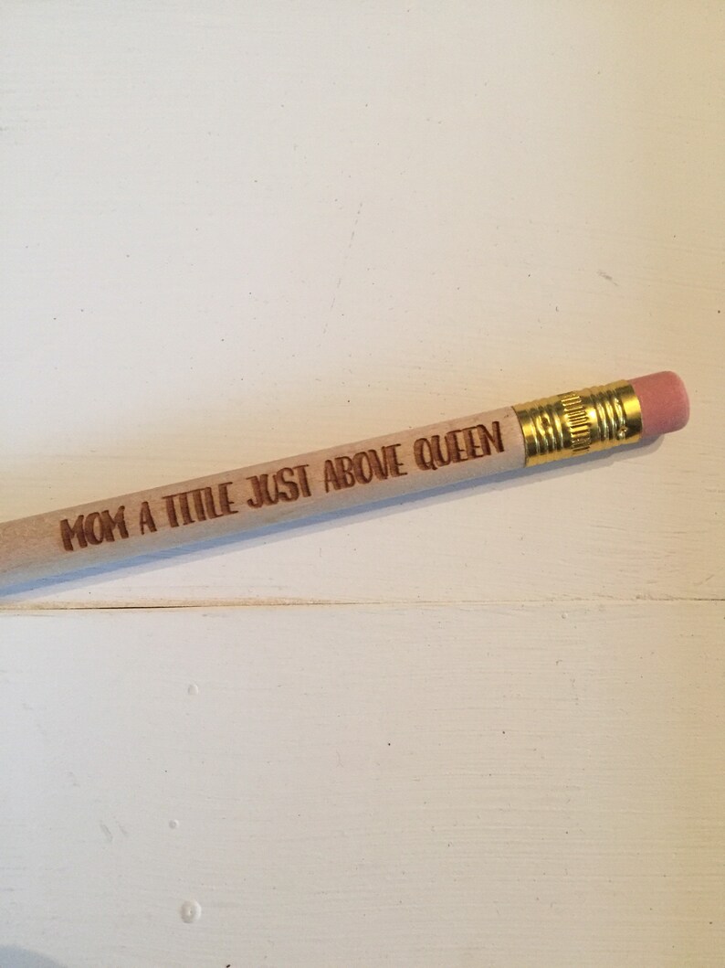 Custom Wood Pencils With Name or Saying. Laser Engraved Etsy