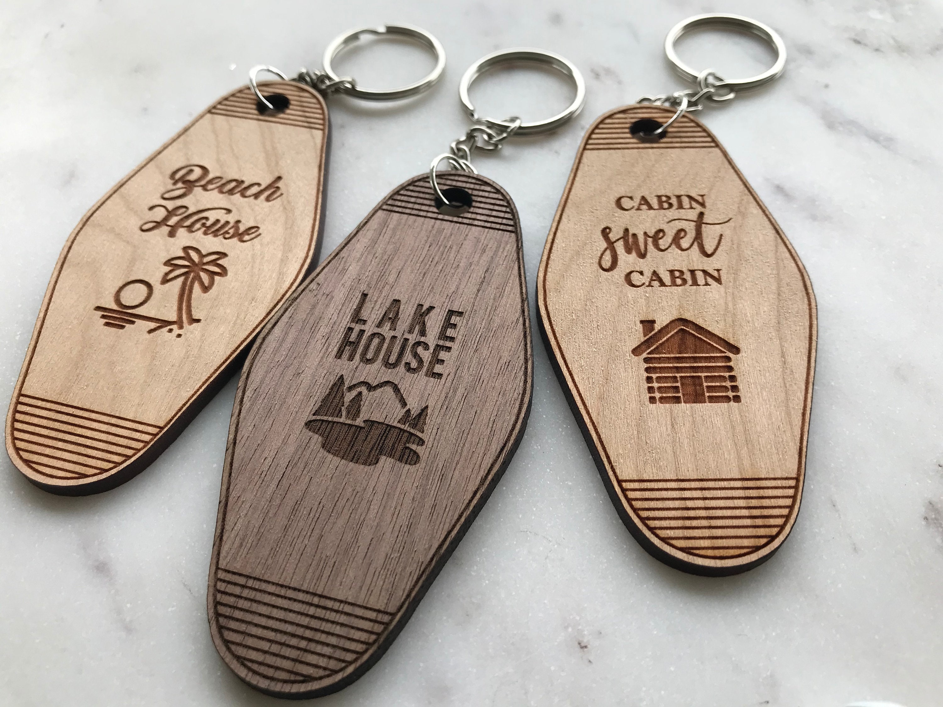 Beach house keychain discount