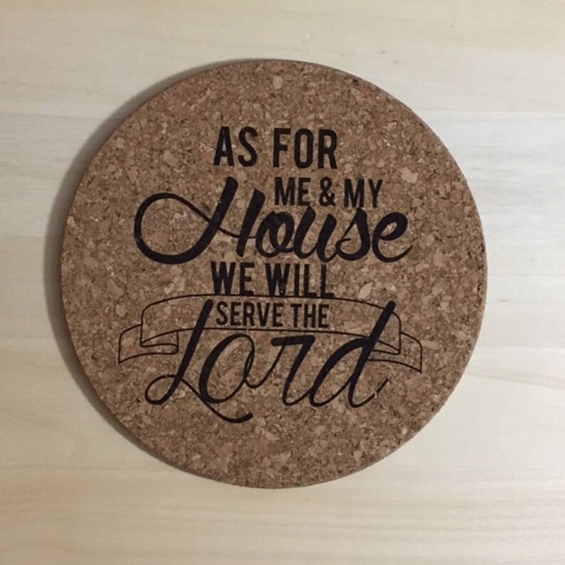 Custom Cork Trivet Personalized Hot Pad Laser Etsy