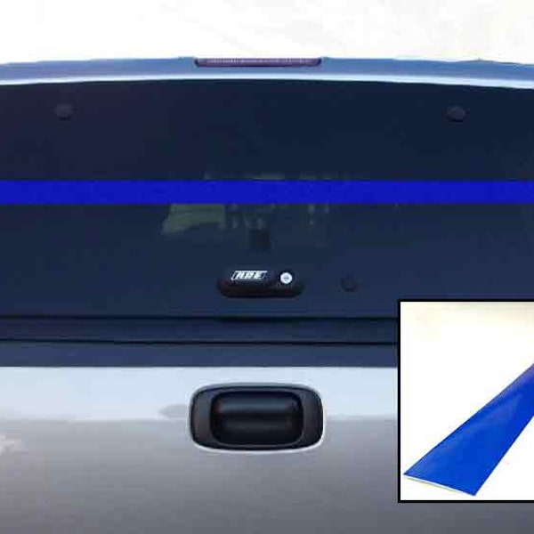 Reflective Back the Thin Blue Line TBL Window Vinyl Decal Police Lives Matter