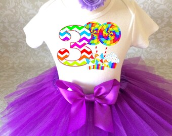 Cupcake Donut Doughnut Pink 5th Fifth Birthday Girl Tutu Outfit Shirt Set s2