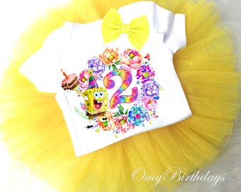 spongebob first birthday outfit boy