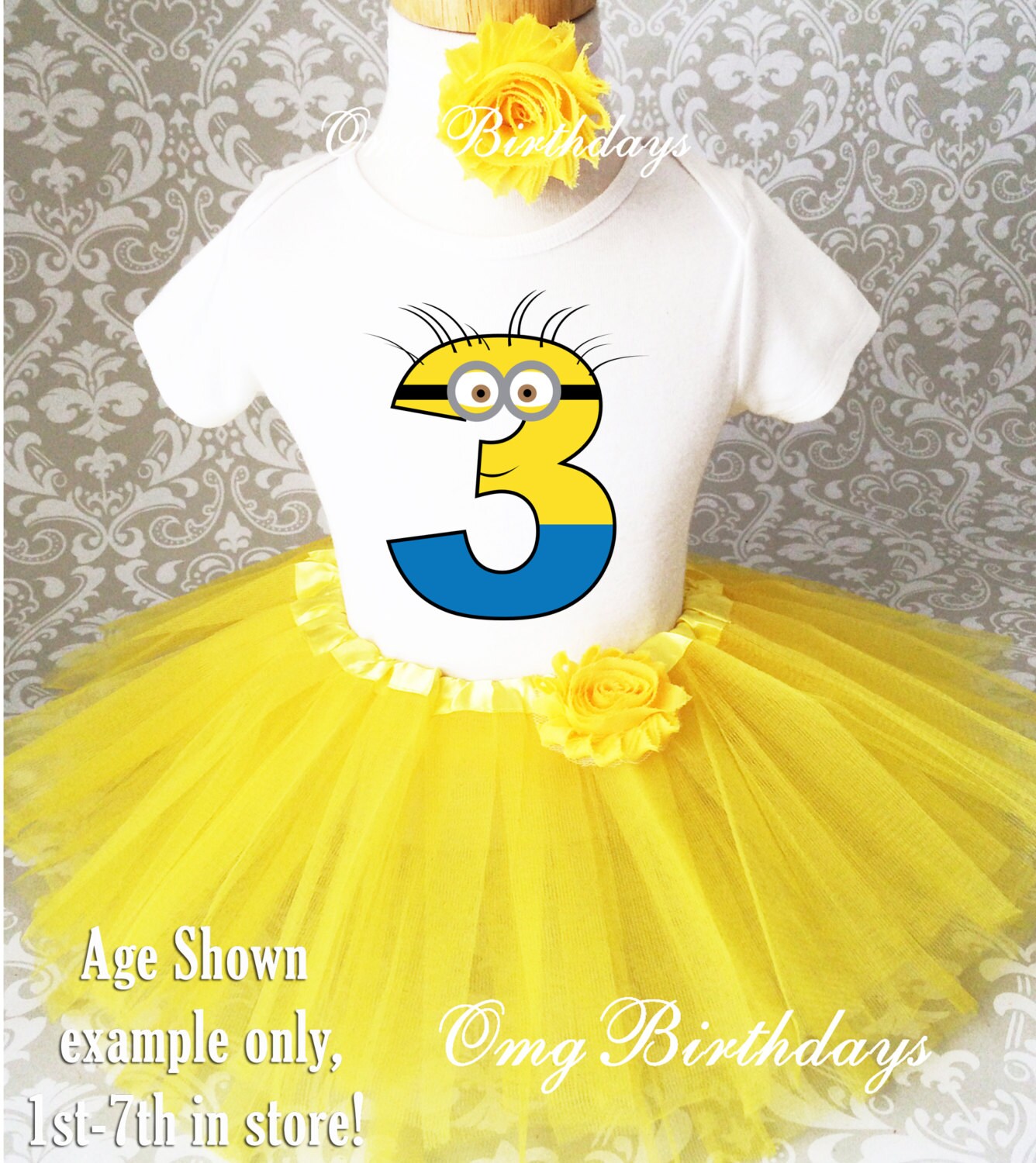 green emerald velvet dress Despicable me tutu dress-minion tutu dress- Minion Dress- Minion costume