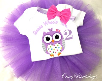 Purple Owl Look Whoos 2, Birthday Outfit, Custom Age, Girls Birthday Outfit, Shirt, 2nd Birthday Outfit, Birthday Outfit Girl, 2nd Birthday