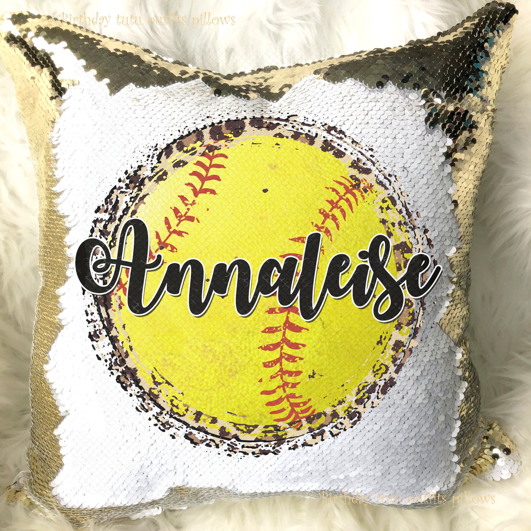 Personalized softball pillows cheap