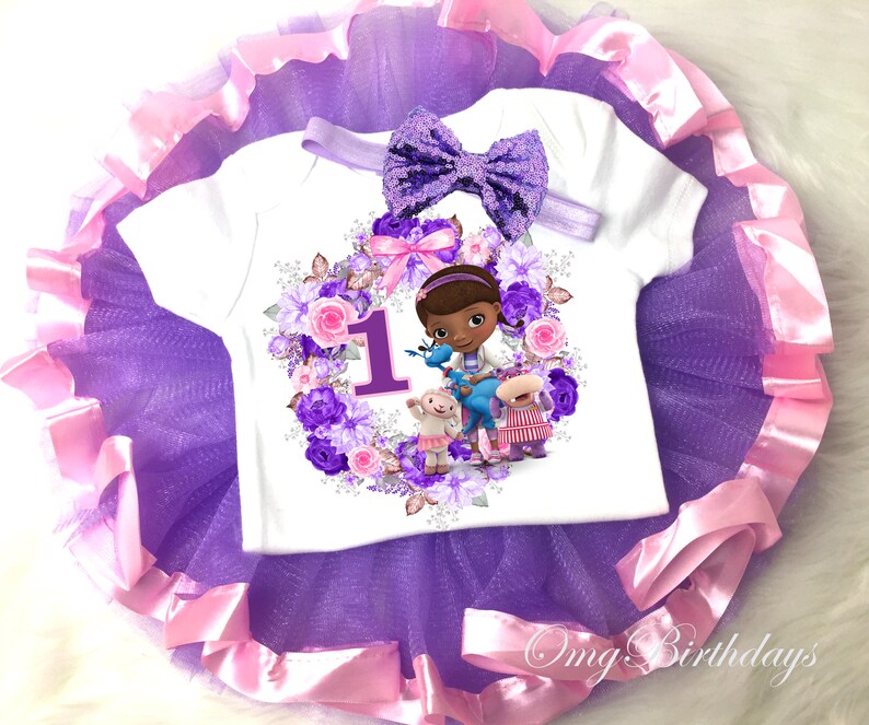 purple and white striped shirt doc mcstuffins