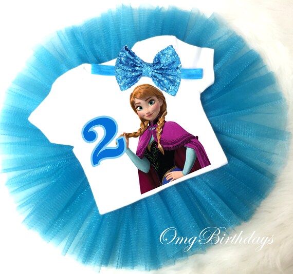 frozen birthday shirt and tutu