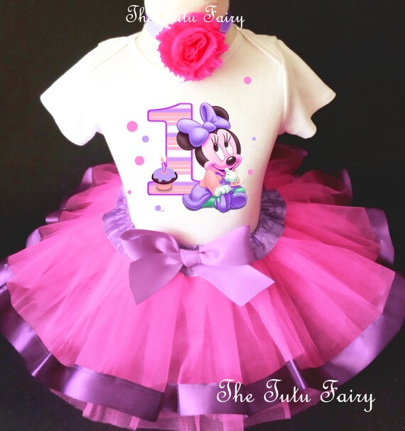Hot Pink Puppy Dog Pals Birthday Girl Tutu Shirt Headband Outfit Set 1st First